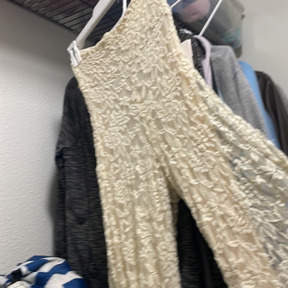 NWT lace flare pants